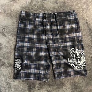 Affliction mens board shorts.